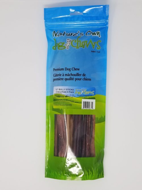 Nature's Own 12" Bully Sticks- 9 pack