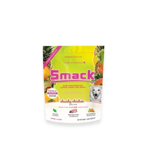 Smack Dehydrated Raw- Chunky Chicken 250g (Dog)